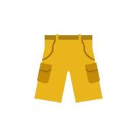 hiking shorts colored vector icon illustration