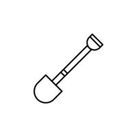 shovel vector icon illustration