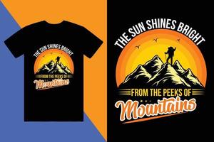 creative adventure, mountain, outdoor, camping, custom logo tshirt design vector