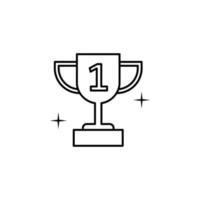 Trophy, sport vector icon illustration