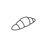 croissant vector icon illustration