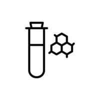 Flask, molecule vector icon illustration