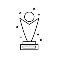 Award, winner, champion vector icon illustration