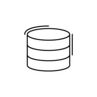 Database, networking vector icon illustration