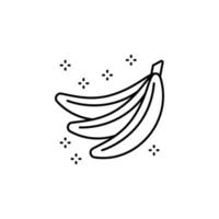 bananas frutas vector icono ilustración