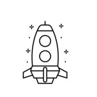 Spaceship vector icon illustration