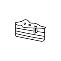 piece of cake vector icon illustration