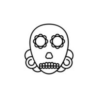 day of the dead, mexico vector icon illustration