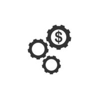 gear, setting, usd vector icon illustration