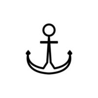 anchor vector icon illustration