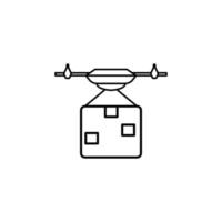 Drone vector icon illustration