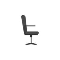 office chair flat vector icon illustration