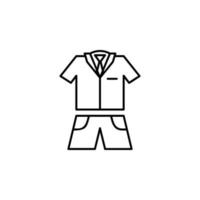 Uniform male school vector icon illustration