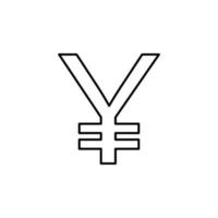 yen sign vector icon illustration