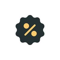 percent sign in a circle vector icon illustration