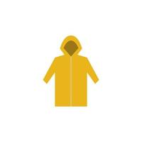 raincoat colored vector icon illustration