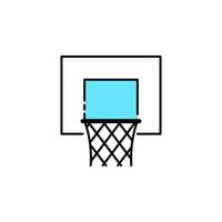 baloncesto, cesta, deporte vector icono ilustración