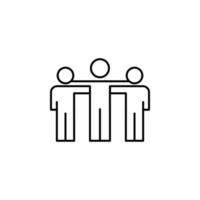 Group, leader, friendship vector icon illustration