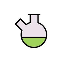 Flask, chemistry vector icon illustration
