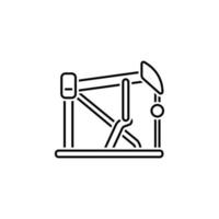 digger, petrol, oil vector icon illustration