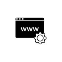 internet setting vector icon illustration