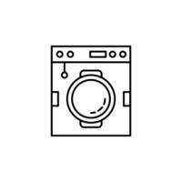 Smart washing machine vector icon illustration