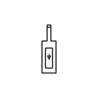 grape oil simple line vector icon illustration