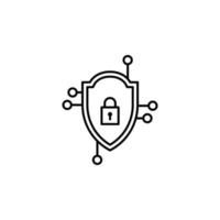 encrypted, block chain vector icon illustration