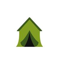 tent colored vector icon illustration