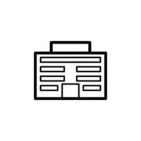 office building vector icon illustration