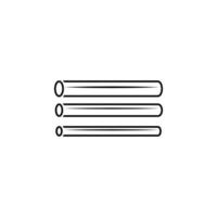 pipe, heating, abs, tube vector icon illustration