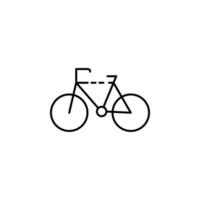 Bicycle, cycling, sport vector icon illustration