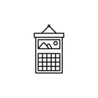 Time management, calendar, date, picture, schedule, vocation vector icon illustration