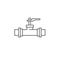 Plumber, valve, water vector icon illustration