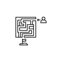 Problem solving exercise school vector icon illustration