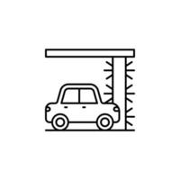 Brush carwash vector icon illustration