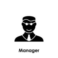 man, manager vector icon illustration