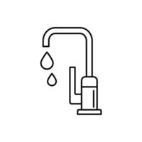 Faucet vector icon illustration