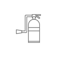 emergencias, extintor vector icono ilustración