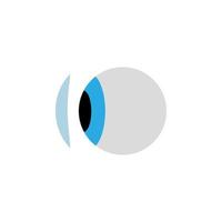 contact lens vector icon illustration