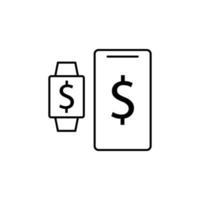 synchronization with smart watches vector icon illustration