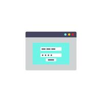 code in the browser vector icon illustration