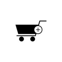 add cart vector icon illustration