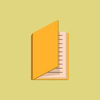 open book flat vector icon illustration