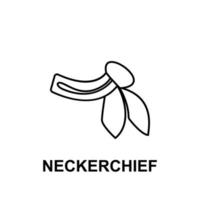 neckerchief vector icon illustration