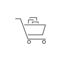 cart, commerce, buy vector icon illustration