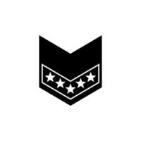 militar rango vector icono ilustración