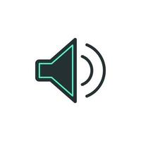 sound on vector icon illustration