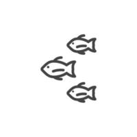 fish vector icon illustration