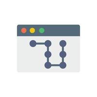 Browser, web site, password vector icon illustration